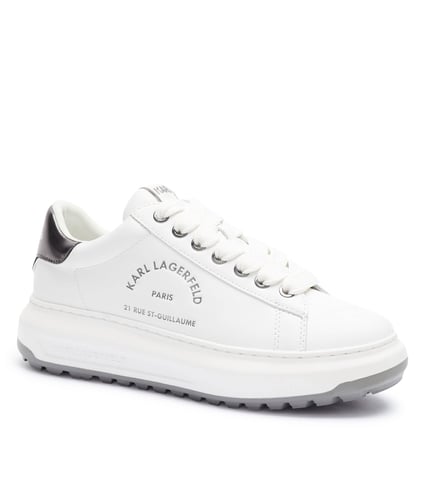 ΠΑΠΟΥΤΣΙΑ SNEAKERS KARL LAGERFELD - 01S WHITE LEATHER/SILVER